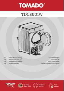 Manual Tomado TDC8001W Dryer