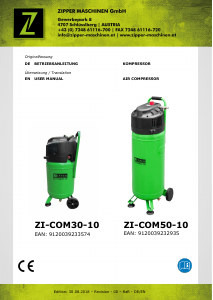 Handleiding Zipper ZI-COM50-10 Compressor