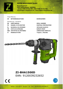 Bedienungsanleitung Zipper ZI-BHA1500D Bohrhammer