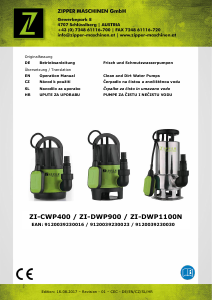 Handleiding Zipper ZI-CWP400 Waterpomp