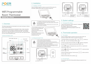 Handleiding Poer PTC20 Thermostaat