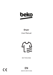 Manual BEKO B5T4923IW Dryer