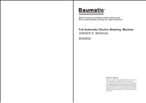 Manual Baumatic BWM55 Washing Machine