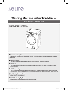 Handleiding Euro E85KFLWH Wasmachine