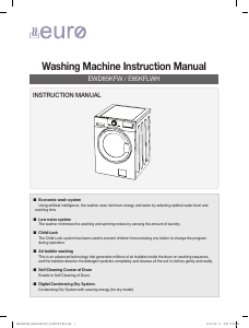 Handleiding Euro EWD85KFW Wasmachine
