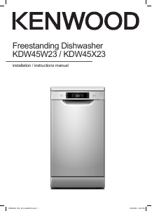 Manual Kenwood KDW45W23 Dishwasher