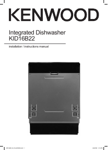 Manual Kenwood KID16B22 Dishwasher
