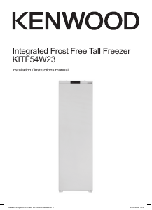 Manual Kenwood KITF54W23 Freezer