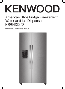 Manual Kenwood KSBNDIX23 Fridge-Freezer