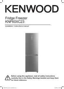 Manual Kenwood KNF60XC23 Fridge-Freezer