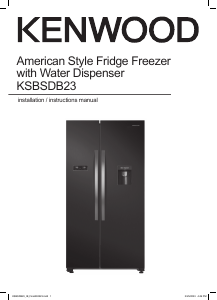 Manual Kenwood KSBSDB23 Fridge-Freezer