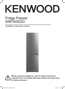 Manual Kenwood KNF55XD23 Fridge-Freezer