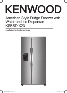 Manual Kenwood KSBSDIX23 Fridge-Freezer