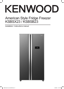 Manual Kenwood KSBSX23 Fridge-Freezer