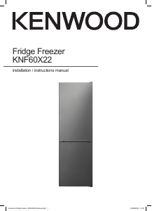 Manual Kenwood KNF60X22 Fridge-Freezer