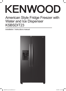Manual Kenwood KSBSDIT23 Fridge-Freezer