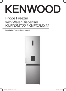 Manual Kenwood KNFD2MX22 Fridge-Freezer