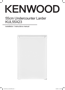 Manual Kenwood KUL55X23 Refrigerator