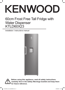 Manual Kenwood KTLD60X23 Refrigerator