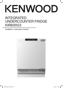 Manual Kenwood KIR60W23 Refrigerator