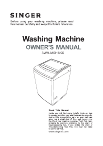 Handleiding Singer SWM-MID16KG Wasmachine