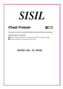 Manual Sisil SL-980GI Freezer
