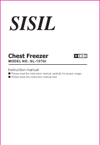 Manual Sisil SL-157GI Freezer