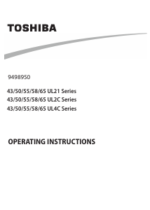 Manual Toshiba 43UL2163DBC LED Television