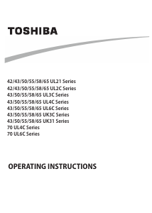 Handleiding Toshiba 50UK3163DB LED televisie