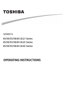 Manual Toshiba 55UL2163DBC LED Television