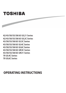 Manual Toshiba 43UK3C63DB LED Television