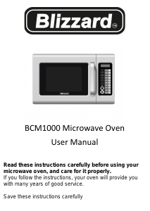 Handleiding Blizzard BCM1000 Magnetron