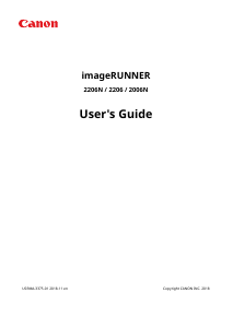 Manual Canon imageRUNNER 2206N Multifunctional Printer