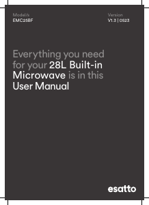 Manual Esatto EMC25BF Microwave