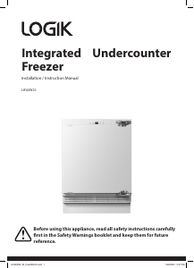 Manual Logik LIF60W23 Freezer