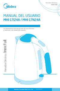 Manual de uso Midea MHI-17I24A Hervidor