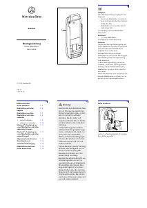 Bedienungsanleitung Mercedes-Benz Nokia 6303i Handyhalterung