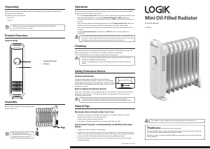 Manual Logik L09MOR23 Heater