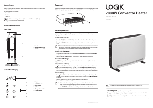 Manual Logik L20CHTW21 Heater