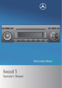 Manual Mercedes-Benz Sound 5 Car Radio