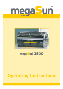 Manual Megasun 3500 Sunbed