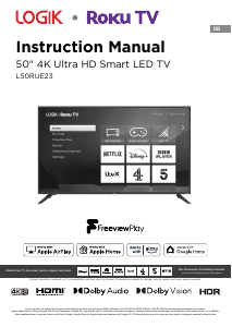 Manual Logik L50RUE23 LED Television