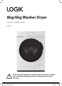 Manual Logik L8W6D23 Washer-Dryer