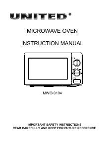 Manual United MWO-9104 Microwave