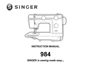 Manual Singer 984 Sewing Machine