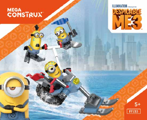 Manuale Mega Construx set FFJ33 Dispicable Me 3 Wild waterski bike