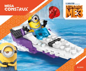 Manuale Mega Construx set FLG00 Dispicable Me 3 Balthazars speedboat