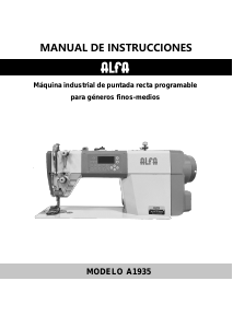 Manual de uso Alfa A1935 Máquina de coser