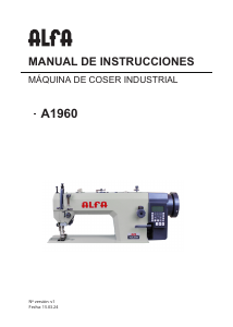 Manual de uso Alfa A1960 Máquina de coser
