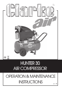 Manual Clarke Hunter 30 Compressor